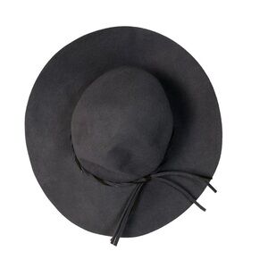 Isa & Stef Gray Wool Wide Brim Fall Hat